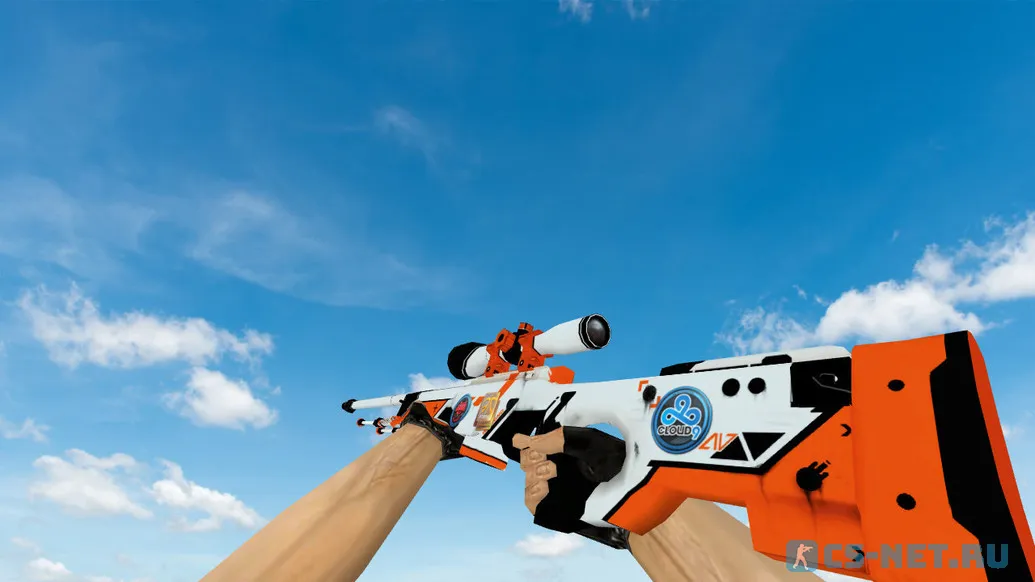 Модель «AWP Азимов с наклейками» для CS 1.6