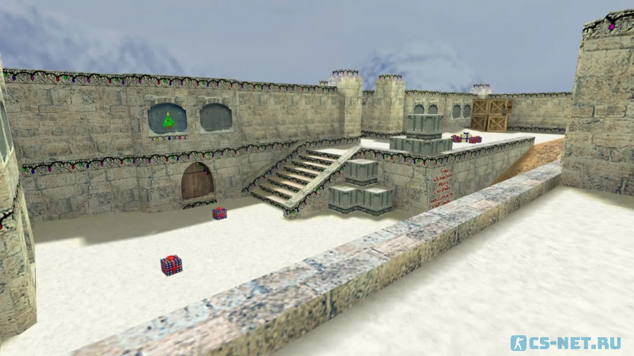 Карта «de_xmasdust» для CS 1.6