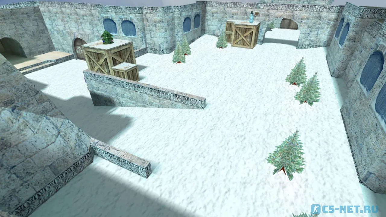 Карта «de_dust2_christmas» для CS 1.6