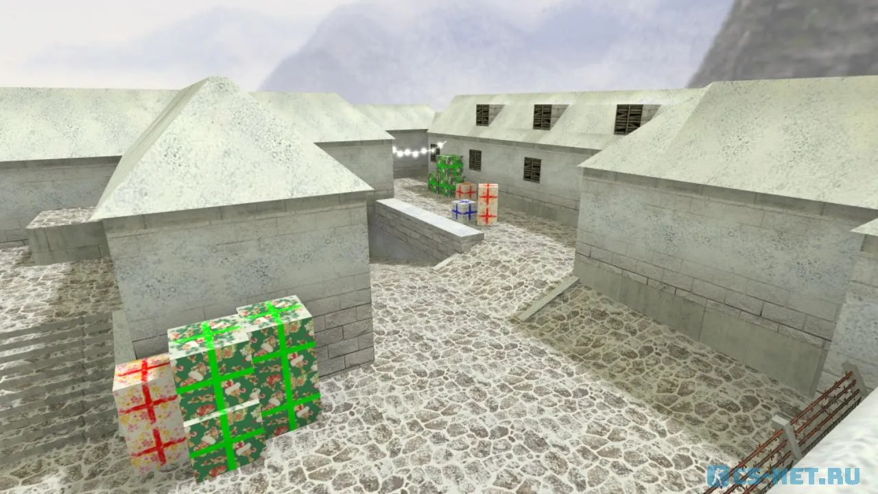 Карта «de_inferno_hns_xmas» для CS 1.6