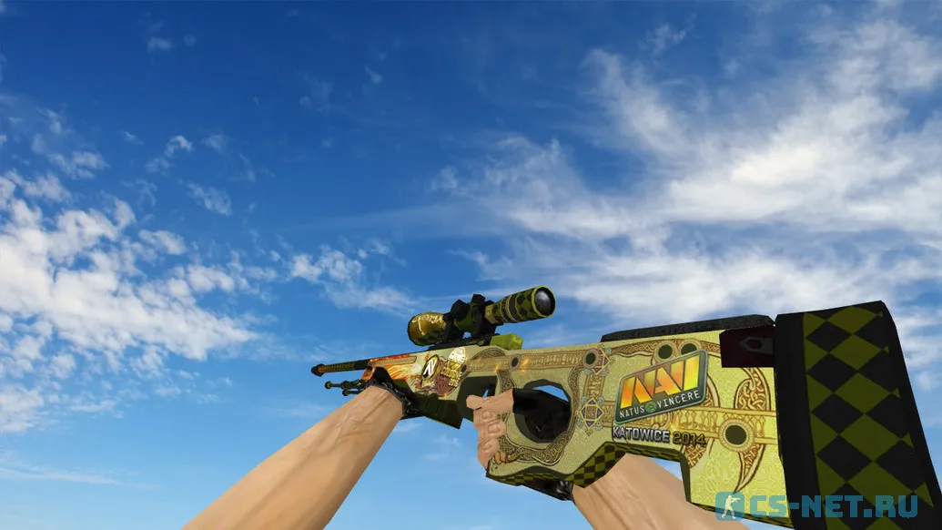 Модель «AWP «Драгон лор» с наклейками» для CS 1.6