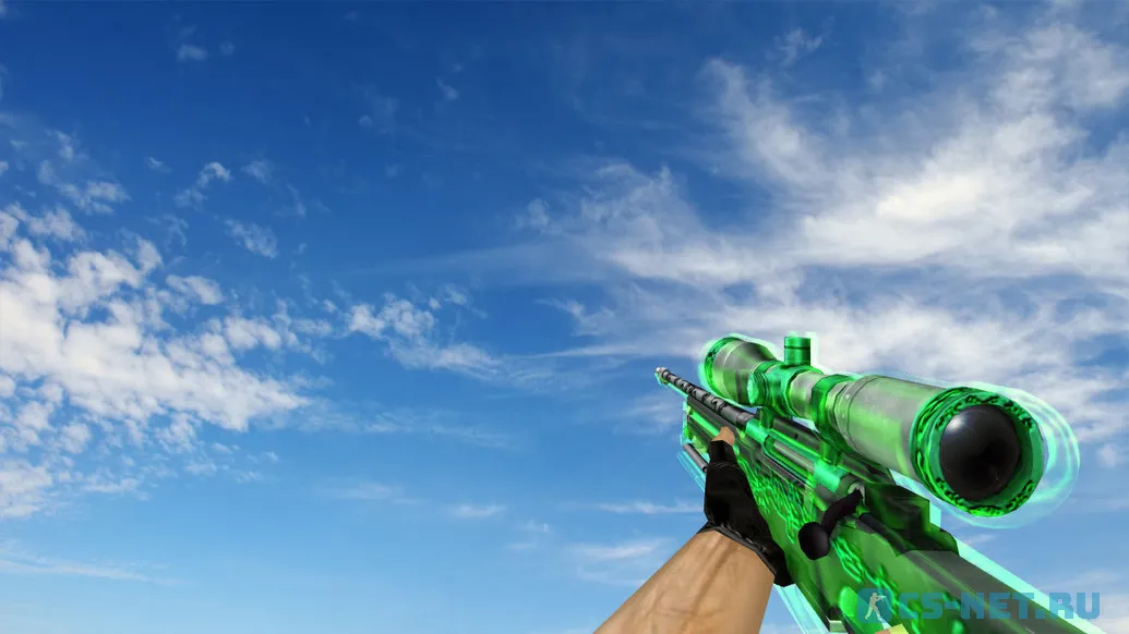 Модель «AWP Green Glass» для CS 1.6