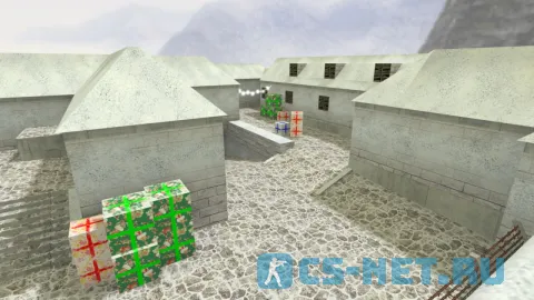 Карта «de_inferno_hns_xmas» для CS 1.6