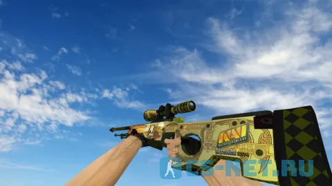 Модель «AWP «Драгон лор» с наклейками» для CS 1.6