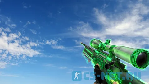 Модель «AWP Green Glass» для CS 1.6 (скрин 2)