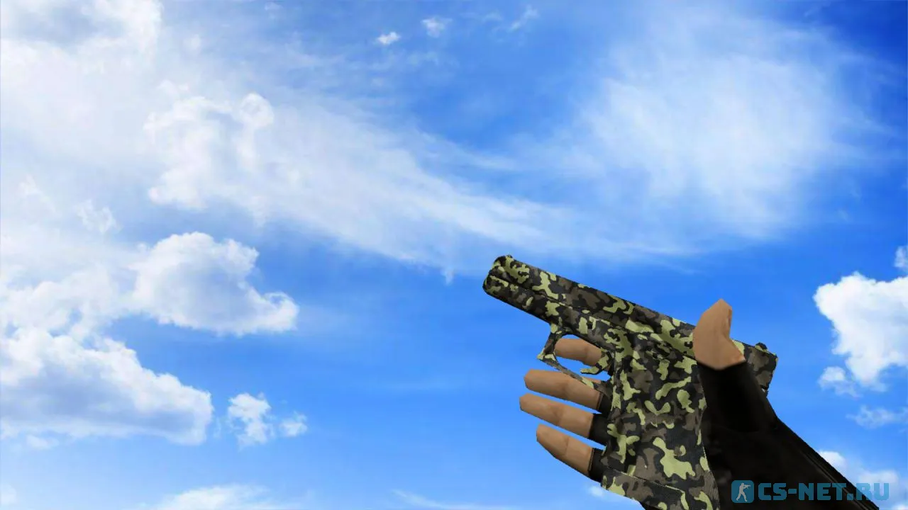 Модель «Glock Армейский камуфляж» для CS 1.6