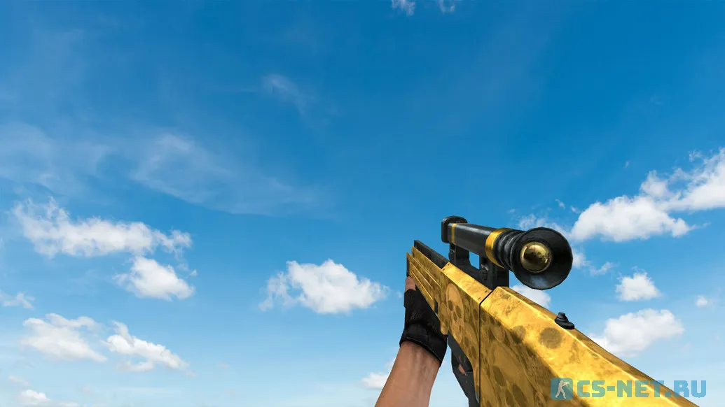 Модель «HK G11 Default Gold Skull» для CS 1.6