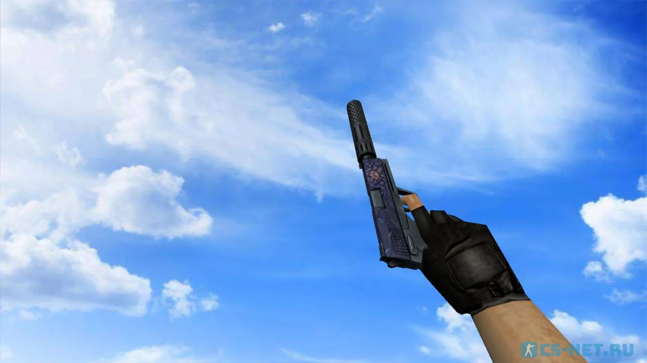 Модель «USP-S | Чёрный лотос (Black Lotus)» для CS 1.6 (скрин 2)