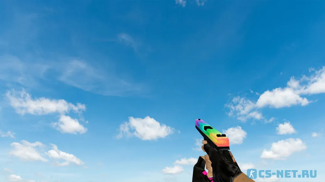 Модель «Default Glock Glitchy Rainbow» для CS 1.6