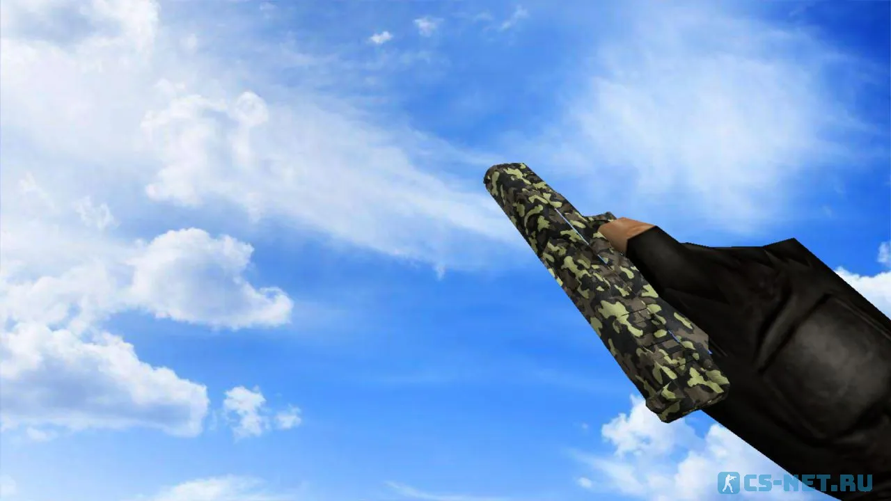 Модель «Glock Армейский камуфляж» для CS 1.6 (скрин 2)