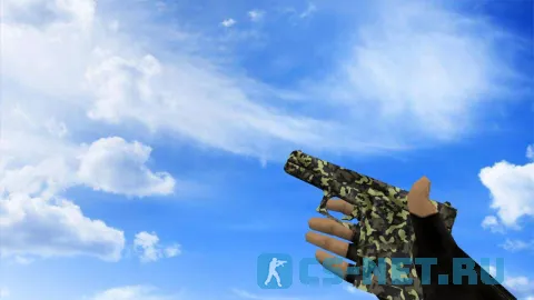 Модель «Glock Армейский камуфляж» для CS 1.6