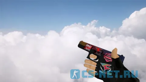 Модель «Glock Градиент с наклейками» для CS 1.6