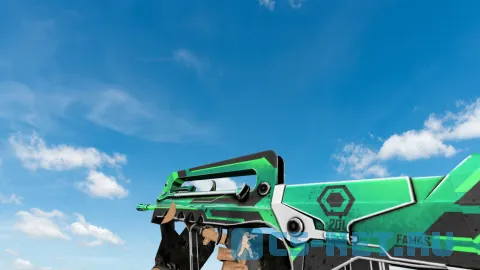 Модель «Famas Cyber Green» для CS 1.6
