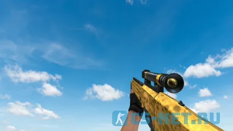 Модель «HK G11 Default Gold Skull» для CS 1.6