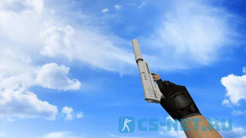 Модель «USP-S | Побелка (Whiteout)» для CS 1.6 (скрин 2)