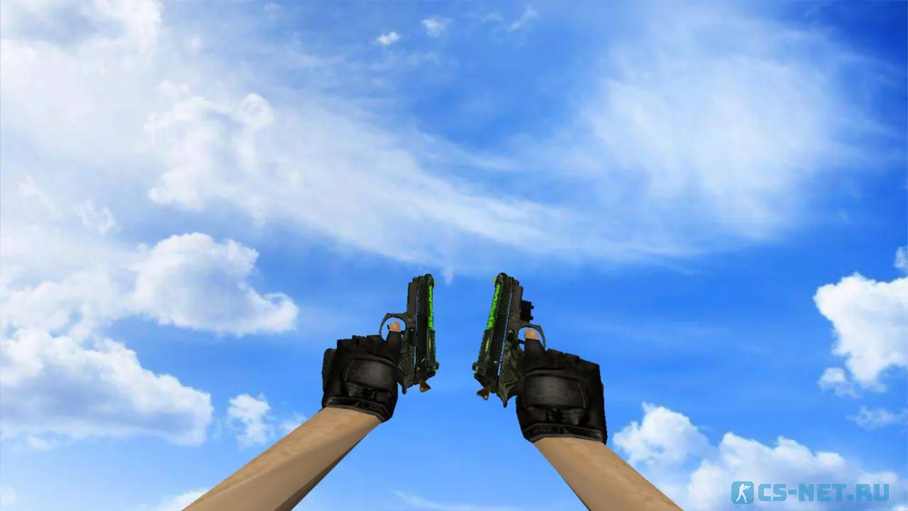 Модель «Dual Berettas | Удар кобры» для CS 1.6 (скрин 2)