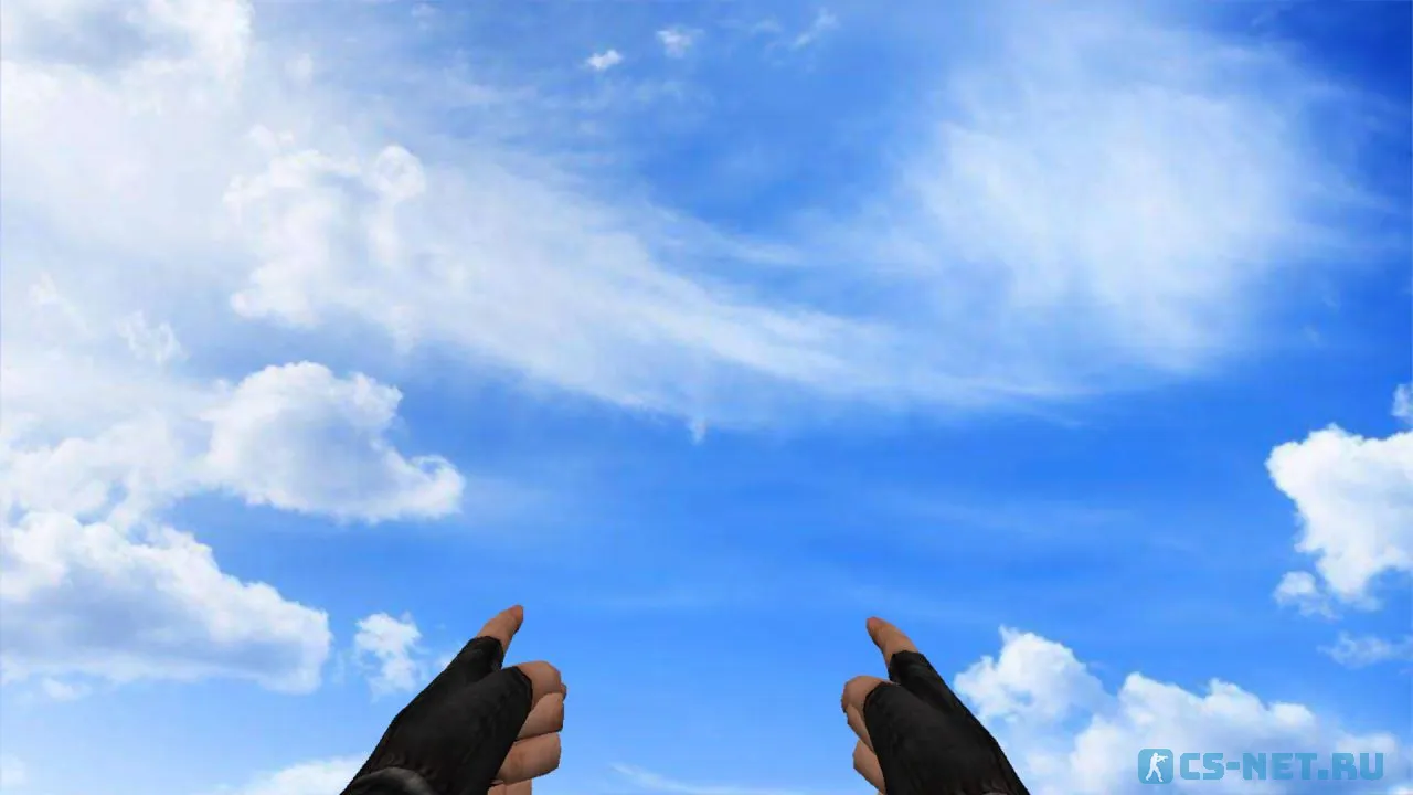 Модель «Два пистолета из пальцев» для CS 1.6