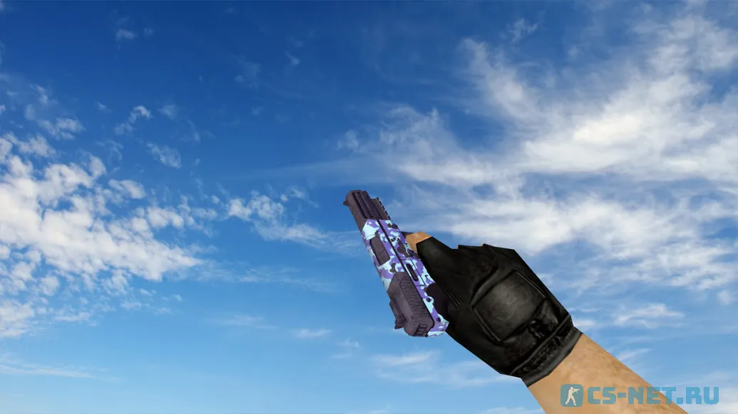 Модель «Five-Seven Desert Camo Blue» для CS 1.6 (скрин 2)