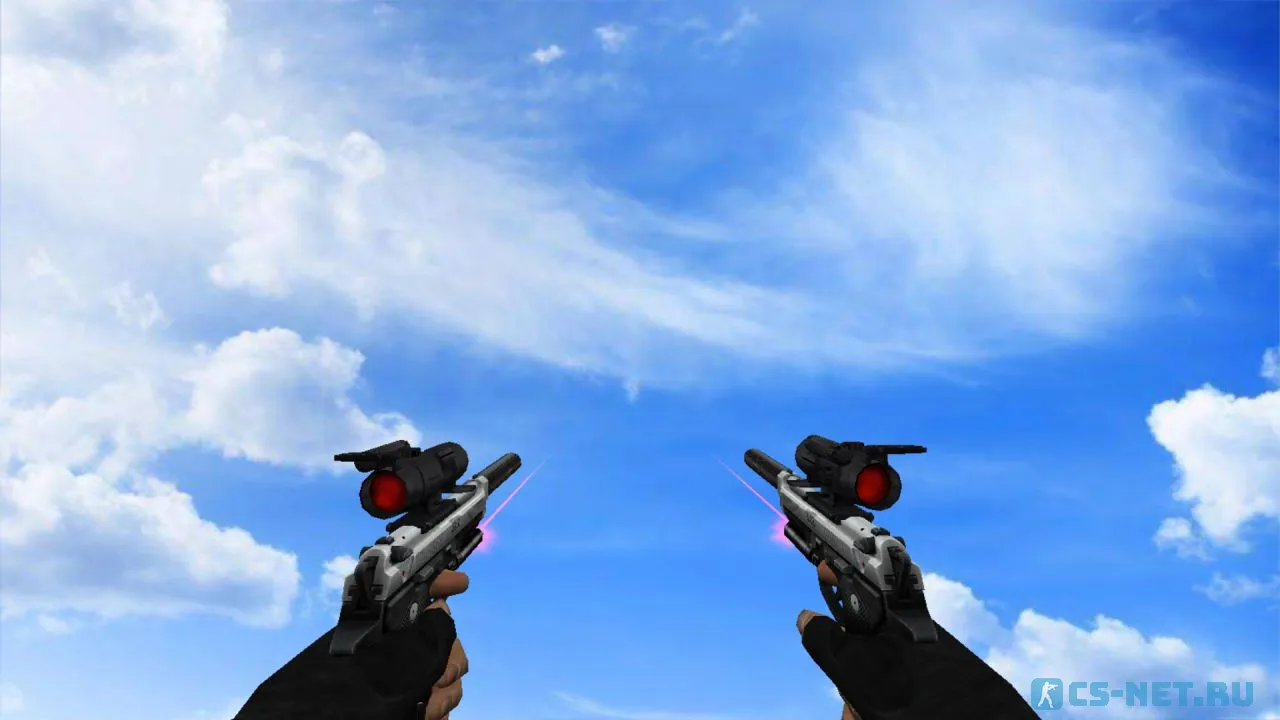 Модель «Два тактических пистолета» для CS 1.6