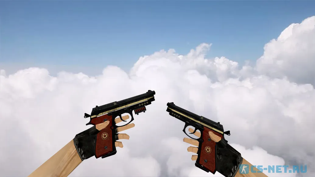 Модель «Dual Berettas Comrade Military Black» для CS 1.6