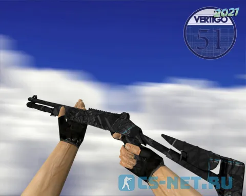 Модель «XM1014 | Синие покрышки (Blue Tire)» для CS 1.6