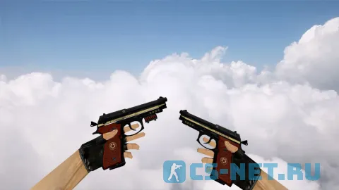 Модель «Dual Berettas Comrade Military Black» для CS 1.6