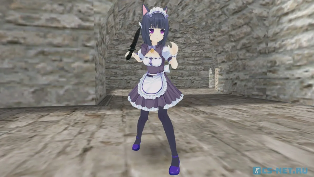 Модель персонажа «Coconut» из аниме "Кошачий рай (Nekopara)" для CS 1.6 (вид спереди)