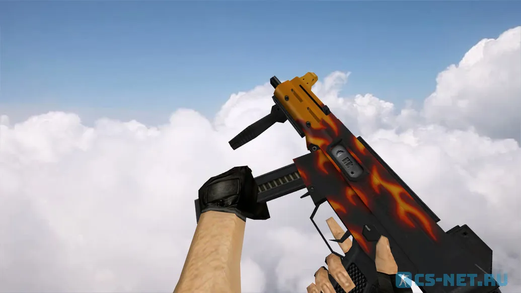 Модель «Default UMP-45 | Пламя» для CS 1.6 (скрин 2)