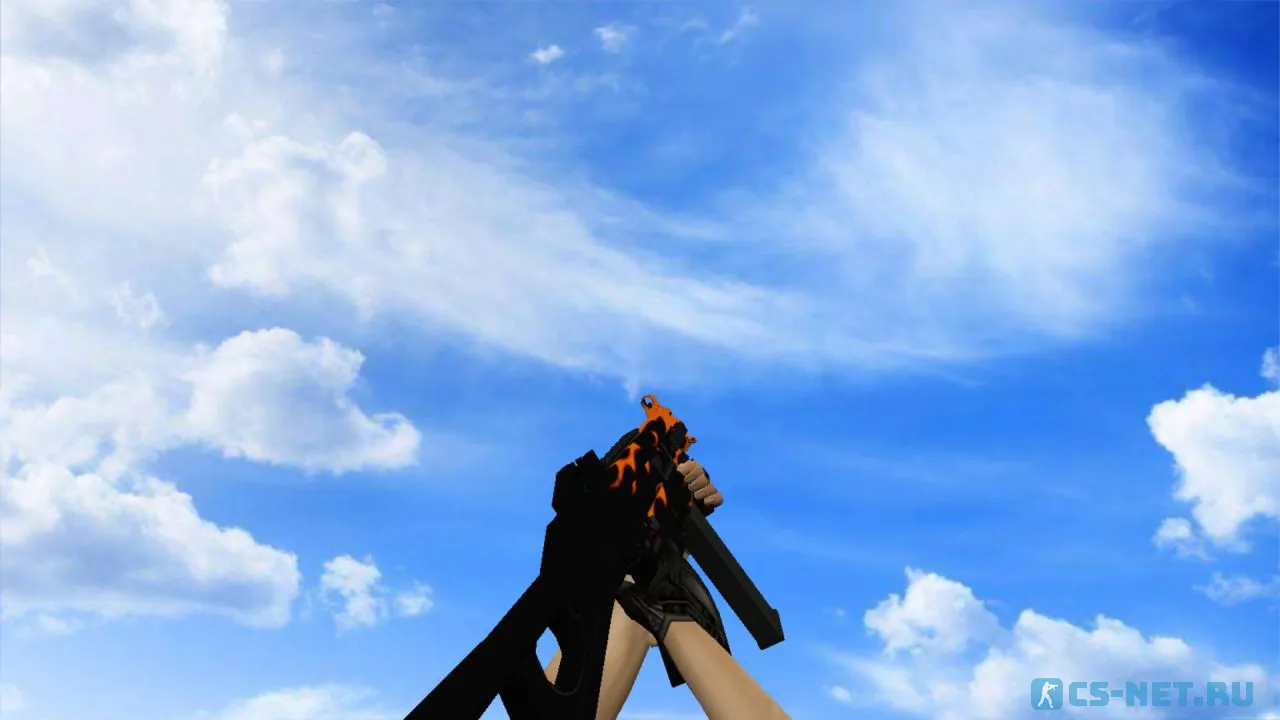 Модель «UMP-45 | Пламя» для CS 1.6 (скрин 2)