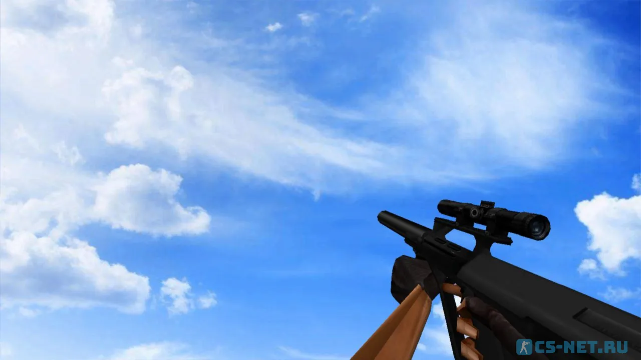 Модель «AUG с глушителем» для CS 1.6