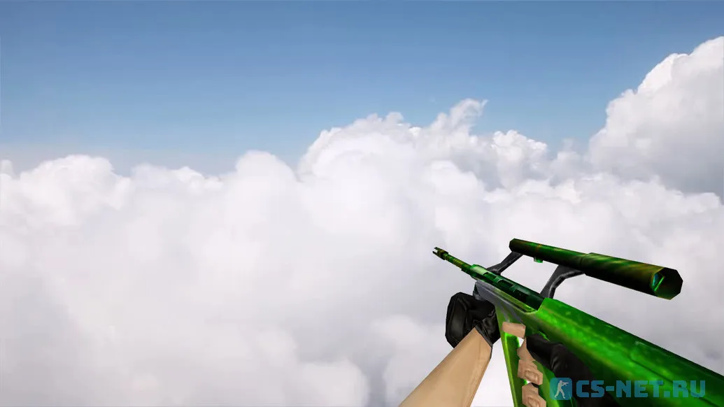 Модель «Default AUG Green light» для CS 1.6