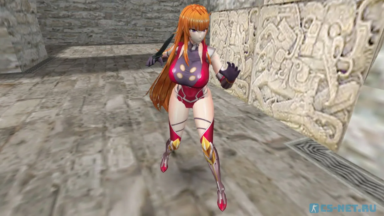 Персонаж Камимура Маика (Kamimura Maika) из игры "Taimanin" для CS 1.6 (вид спереди)