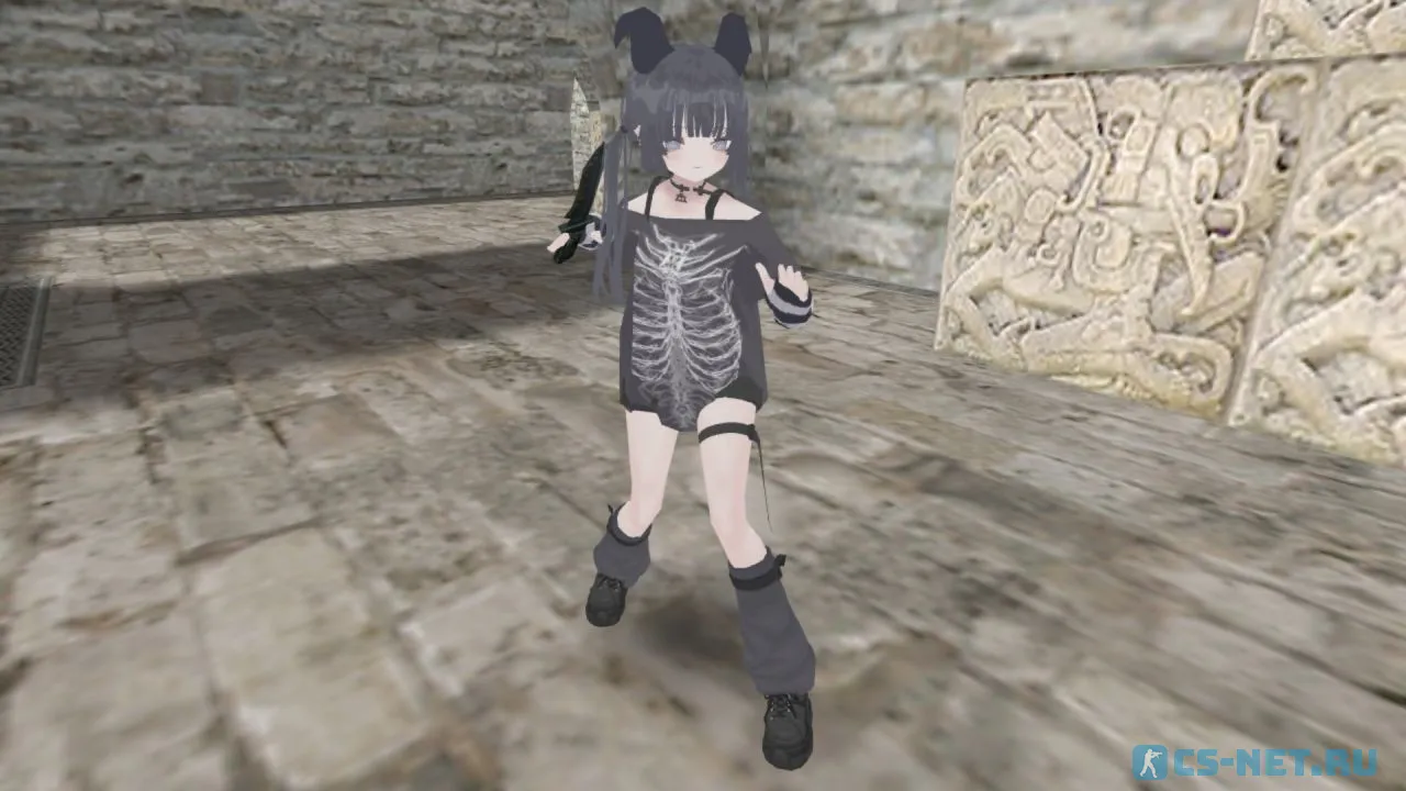 Модель «Munkki (Мункки)» из игры "VRChat" для CS 1.6 (вид спереди)