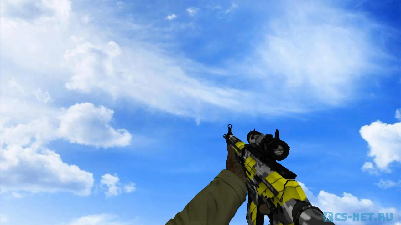 Модель «SG 553 | Neural (cs:go hands)» для CS 1.6 (скрин 3)