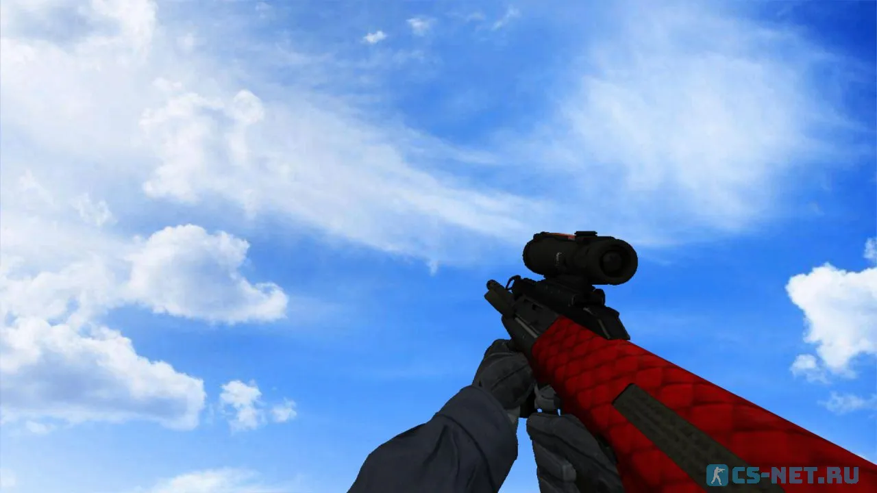 Модель «AUG Красный и опасный» для CS 1.6