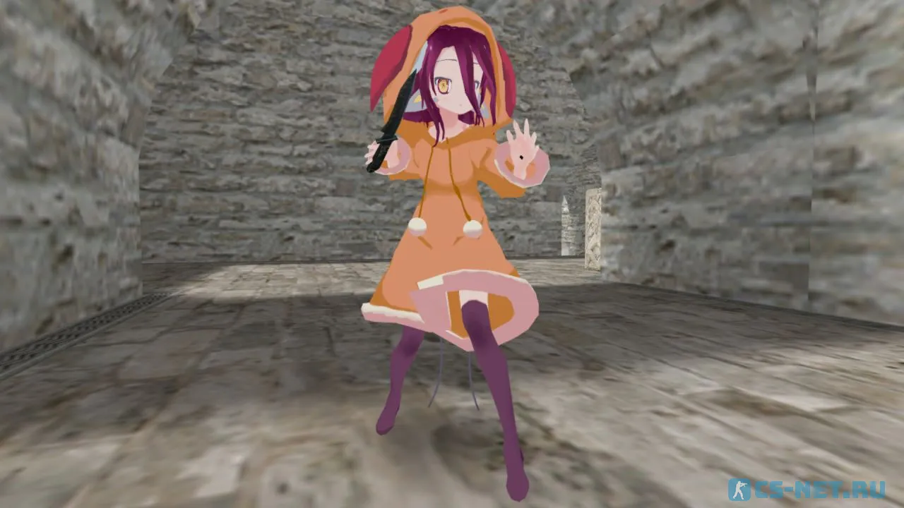 Модель персонажа «Schwi Dola (Шуви Дола)» из аниме "Нет игры — нет жизни" для CS 1.6 (вид спереди)