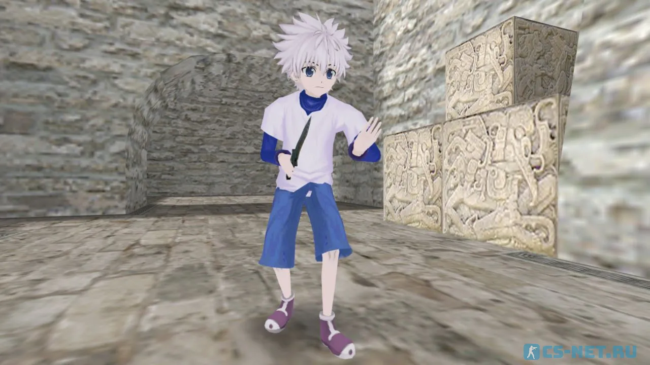 Модель персонажа «Killua Zoldyck (Киллуа Золдик)» из аниме "Охотник х Охотник" для CS 1.6 (для CT)