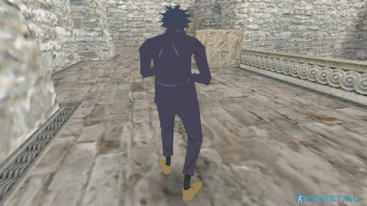 Модель персонажа «Megumi Fushiguro (Мэгуми Фусигуро)» из аниме "Магическая битва" для CS 1.6 (вид сзади)