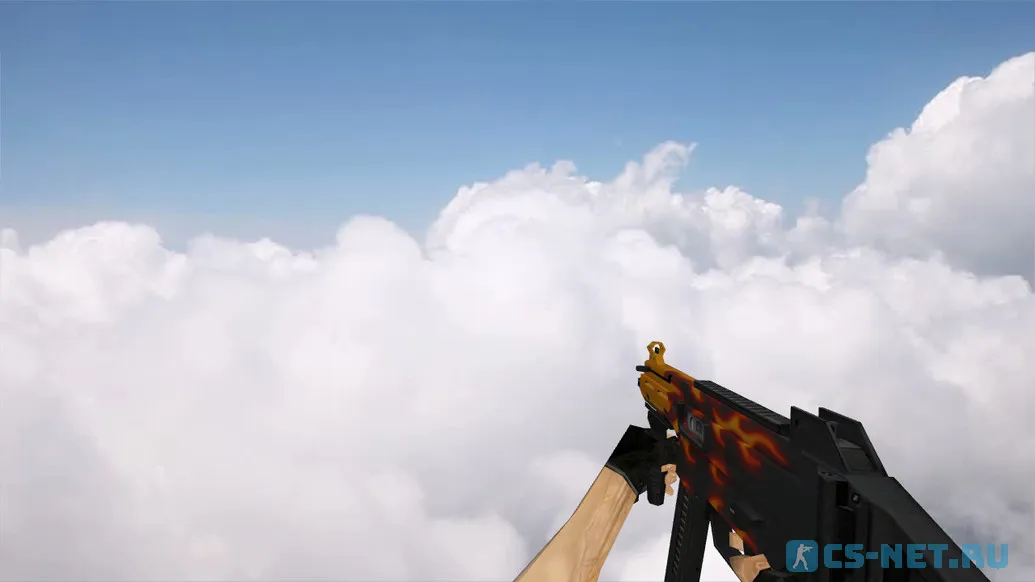 Модель «Default UMP-45 | Пламя» для CS 1.6