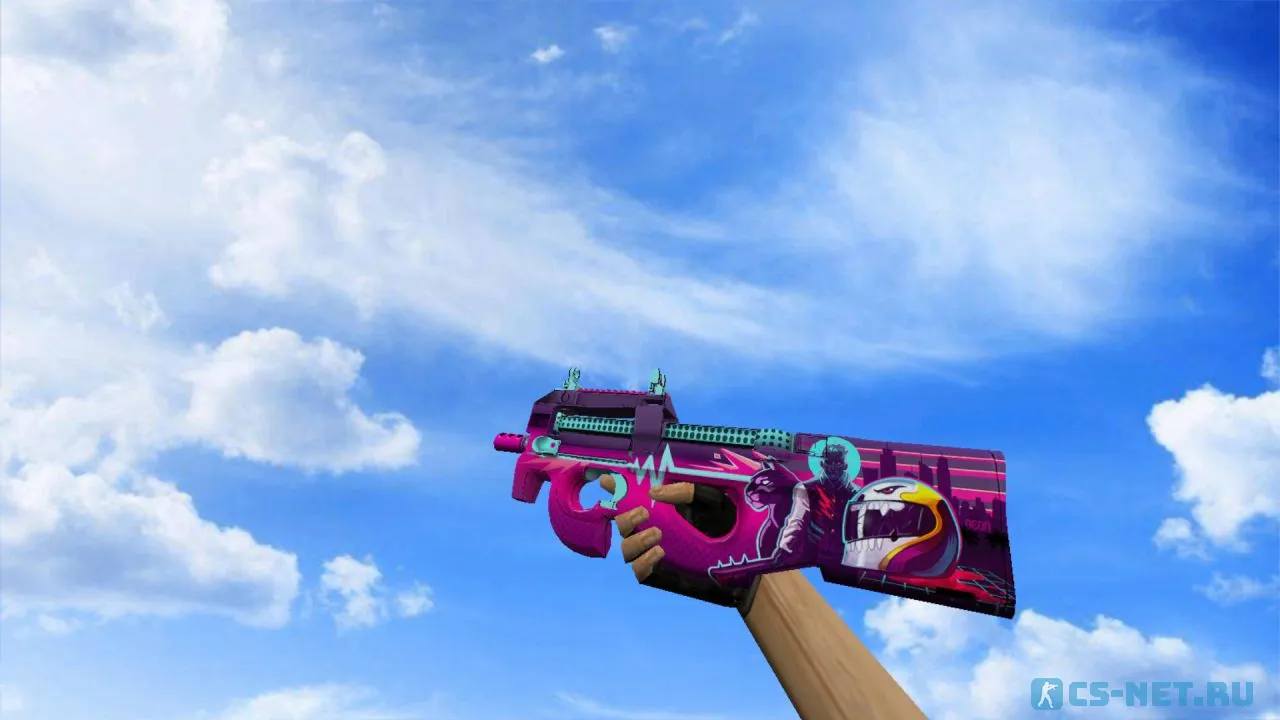 Модель «P90 Неоновый гонщик» для CS 1.6