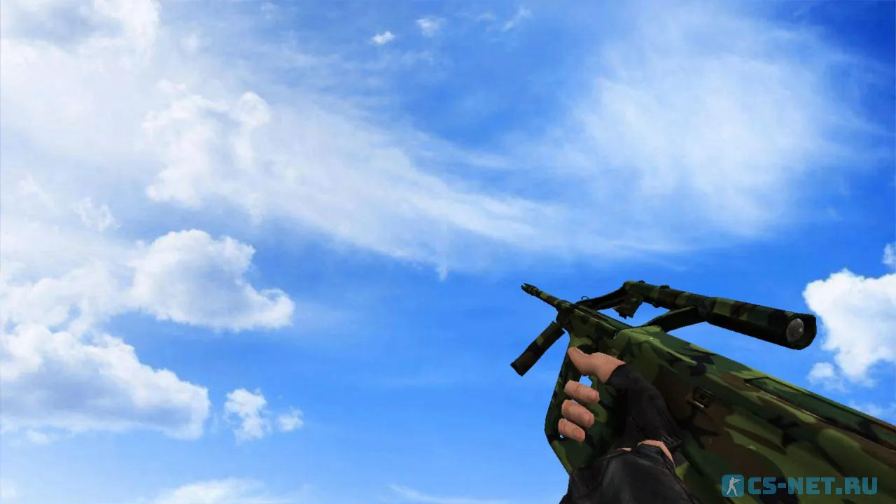 Модель «AUG Лесной камуфляж» для CS 1.6 (скрин 2)