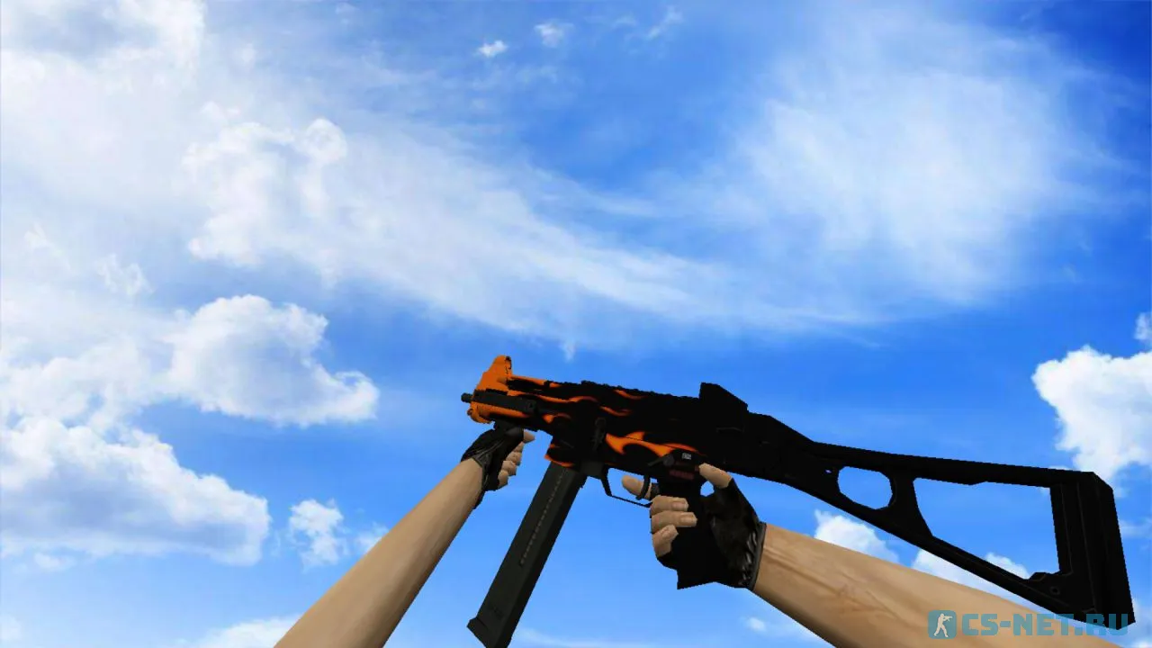 Модель «UMP-45 | Пламя» для CS 1.6