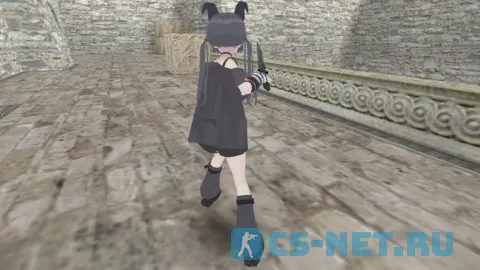 Модель «Munkki (Мункки)» из игры "VRChat" для CS 1.6 (вид сзади)