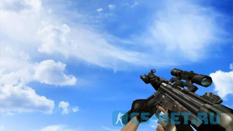 Модель «MP5 Камуфляж с оптикой» для CS 1.6 (скрин 2)