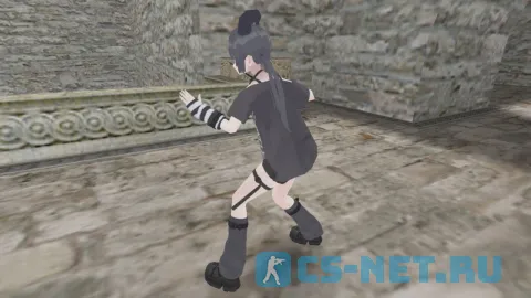 Модель «Munkki (Мункки)» из игры "VRChat" для CS 1.6 (вид сбоку)
