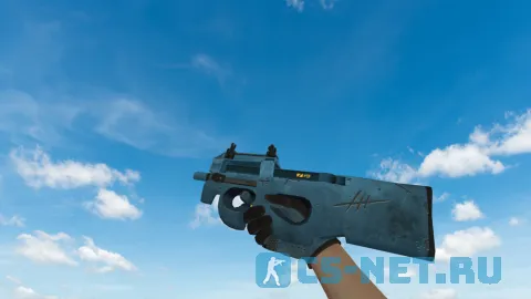 Модель «P90 | Пришелец (blue gloves)» для CS 1.6