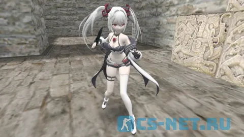 Модель «Vlada (Влада)» из игры "OuterPlane" для CS 1.6 (вид спереди)