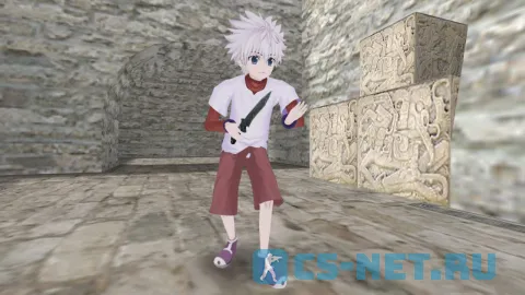 Модель персонажа «Killua Zoldyck (Киллуа Золдик)» из аниме "Охотник х Охотник" для CS 1.6 (для TT)