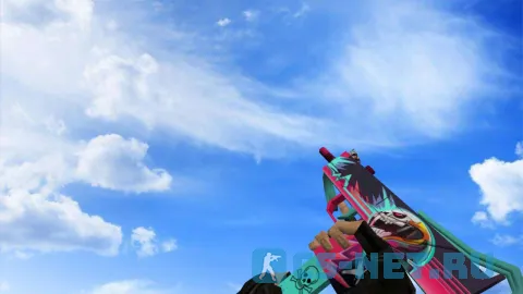 Модель «MAC-10 Неоновый гонщик» для CS 1.6 (скрин 2)