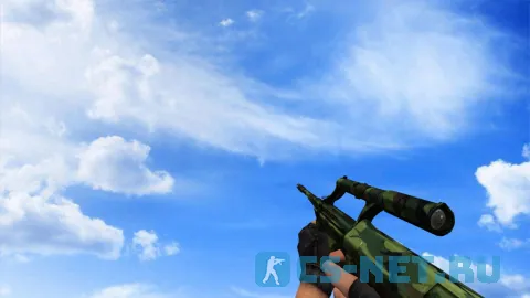 Модель «AUG Лесной камуфляж» для CS 1.6